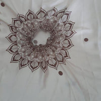 Satin Silk Printed Kaftan Saree With Unstitched Blouse