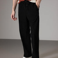 Men's Caudray Fabric Stylish Pants (Black, Pack of 1)